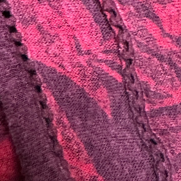 Lucky Brand Short Sleeve Floral Print Boxy Peasant Top Large - Picture 4 of 13